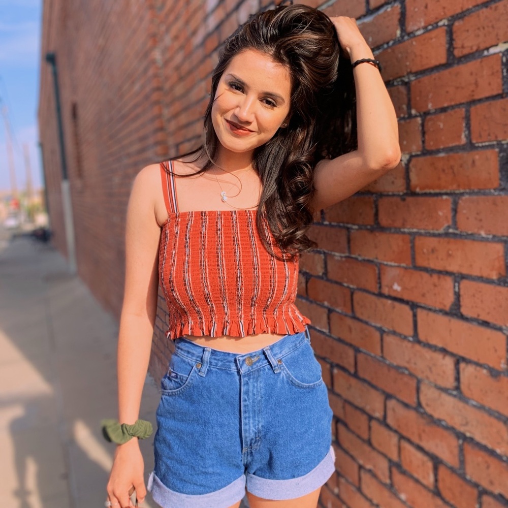 Striped crop top